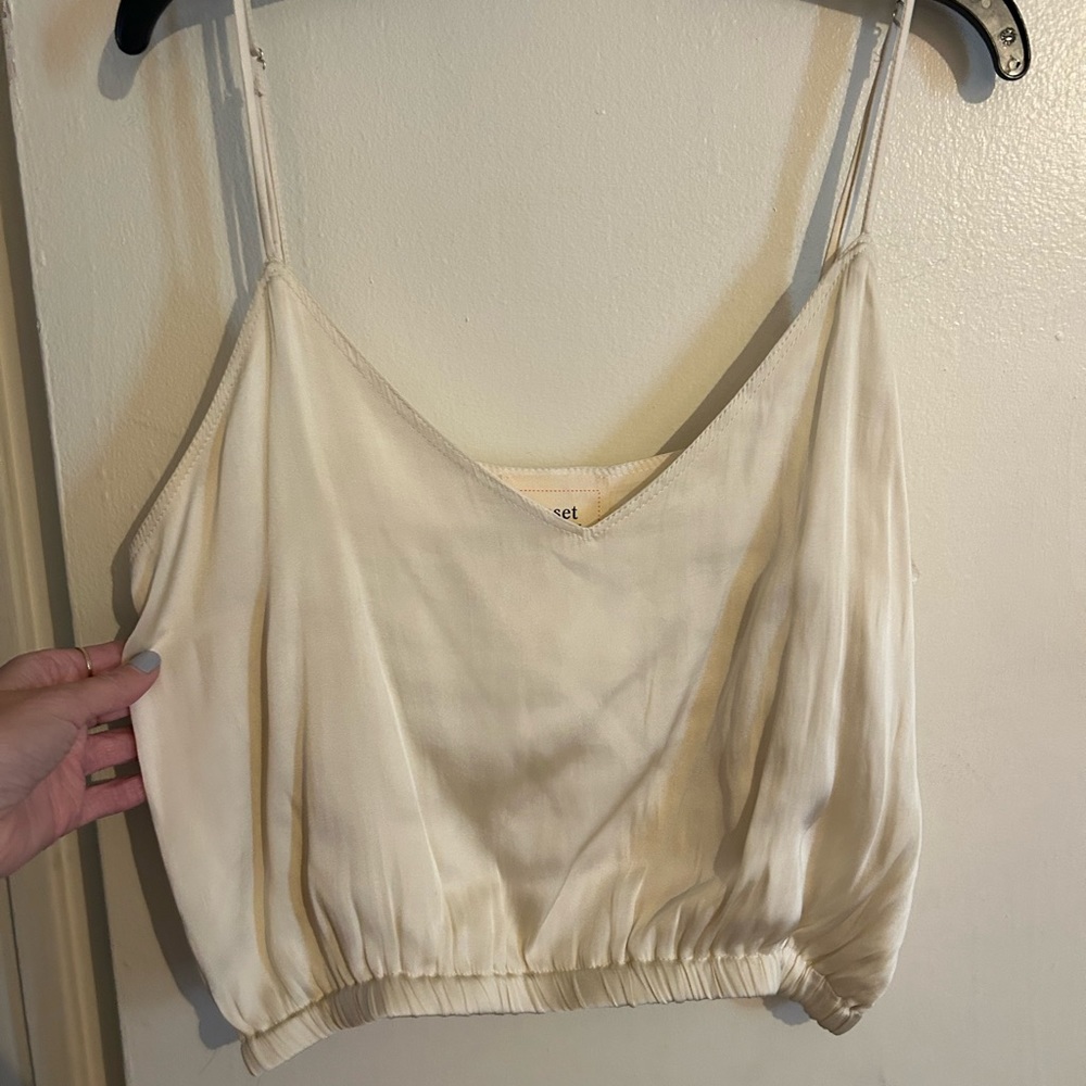 Reset by Jane white satin top